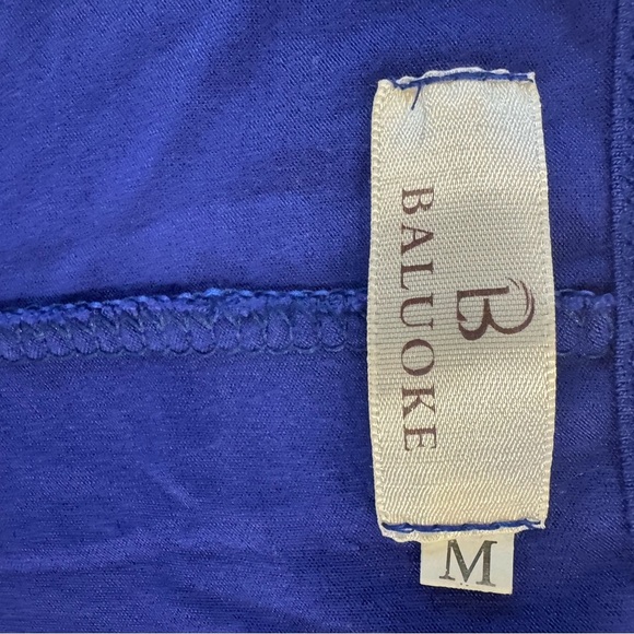 Baluko Royal Blue Handkerchief Hem Tunic Top | Size M - Picture 2 of 3